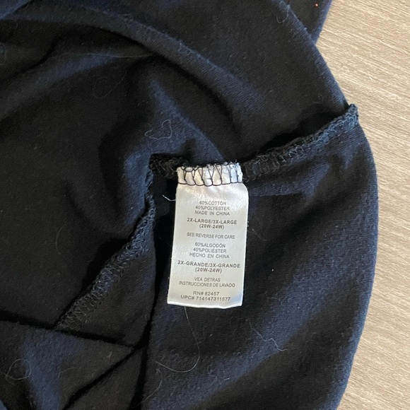 Disney Black Eeyore I Don’t Do Mornings Nightshirt Woman’s Size 2X/20-22 - Picture 7 of 7